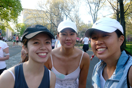 3 running ladies